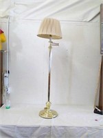 Tall floor lamp. Brass colored