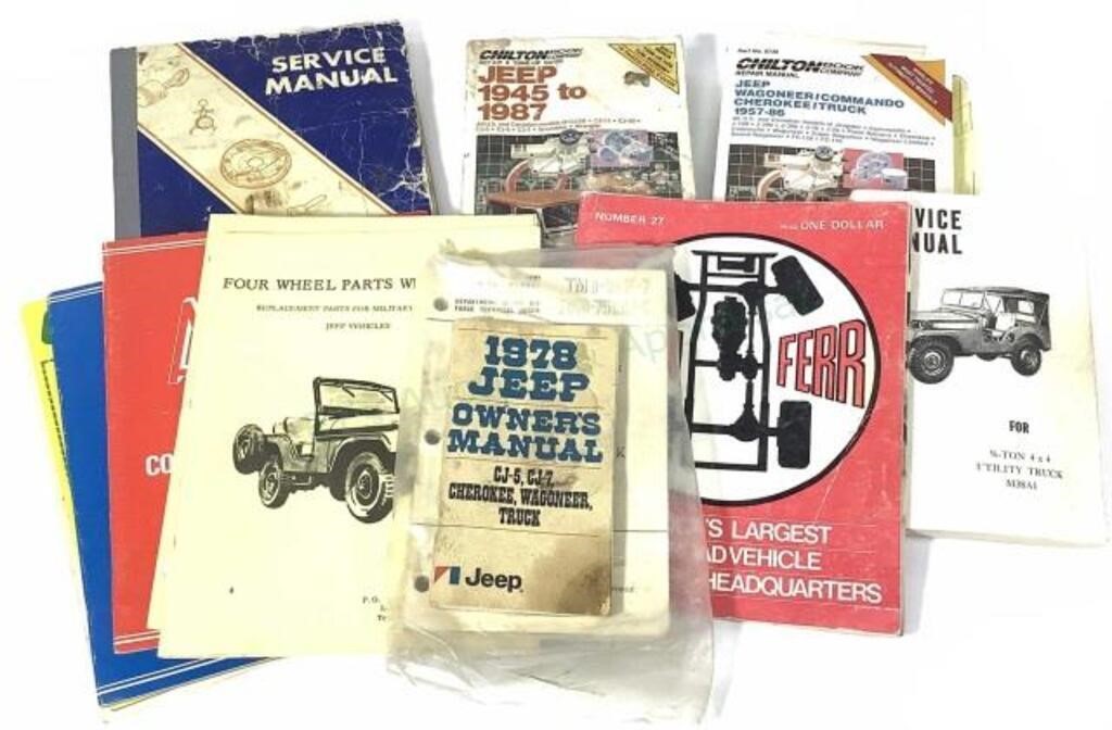 Auto Manuals, Chilton, Jeep