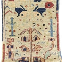 Hand Knotted Turkish 8.5 x 2' Runner Rug