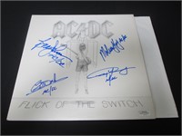 ACDC Band Signed Album Direct COA