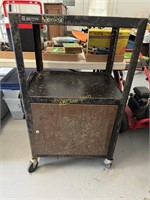 Rolling Electrified Shop Cart with Lower Storage