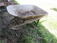 iron wheel wheelbarrow