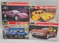 Model Car Kits - Corvettes - Sealed