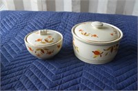 Lot of 2 Hall Covered Dishes