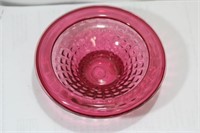 A Ruby or Cranberry Red Bowl