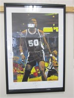 FRAMED DAVID ROBINSON PAINTING-SIGN,CERT,NUMBERED