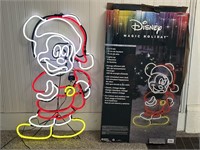 2.4 feet tall Disney Mickey Mouse Santa LED neon