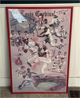 St. Louis Cardinals history of the game poster