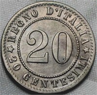 Italy 20 Centesimi 1894R