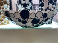 Black and White Centerpiece Bowl