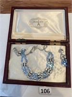 Beautiful Boxed French Rhinestone Jewelry