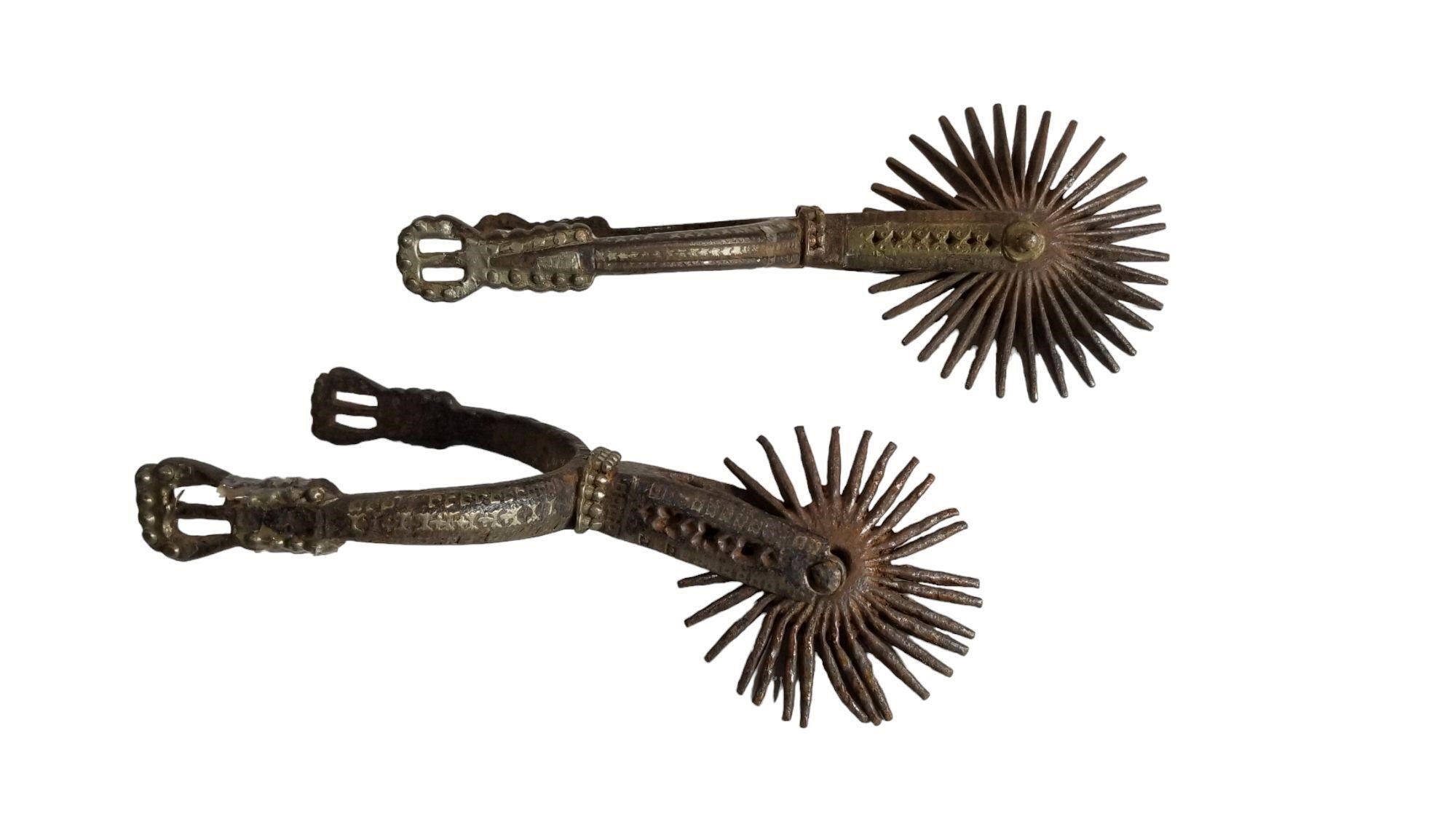 Antique Chilean Gaucho Hand Forged Spurs