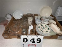 Dishes and kitchen items