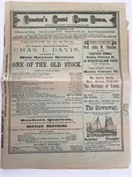 Proctor's Grand Opera House newspaper