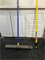 SHOP BROOM AND EXTENSION POLE