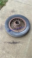 Wire spoked tire & rim