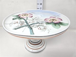 Mis-Fired Pedestal Cake Plate (There is a dip in