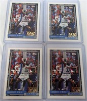 Lot Of 4 1993 Topps Shaquille O'Neal