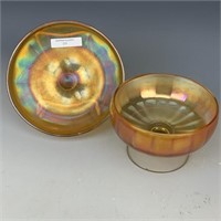 Imperial Marigold Paneled Compote Lot