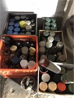 Lot of Spray Paint Cans