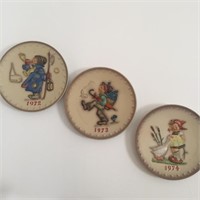 Hummel Collector's Plates -- 1972, 1973 & 1974