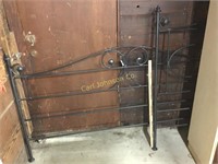 EASTERN KING IRON BED FRAME AND SLATS