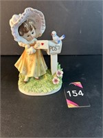 Vtg Lefton China 1973 Girl Mailing Letter...