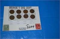 GEORGE V - .01 CENT COINS