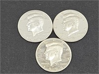 3- 1996 Proof Kennedy Silver Half Dollar Coins