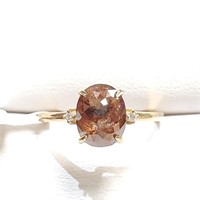 $3400 10K  Brown Diamond(2.14ct) Ring