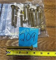 LOWES CARRIAGE BOLTS  3/8-16x5