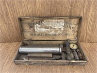 Antique Hammett Motor Tester Kit in Wooden Box