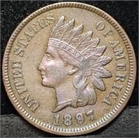 1897 Indian Head Cent, High Grade