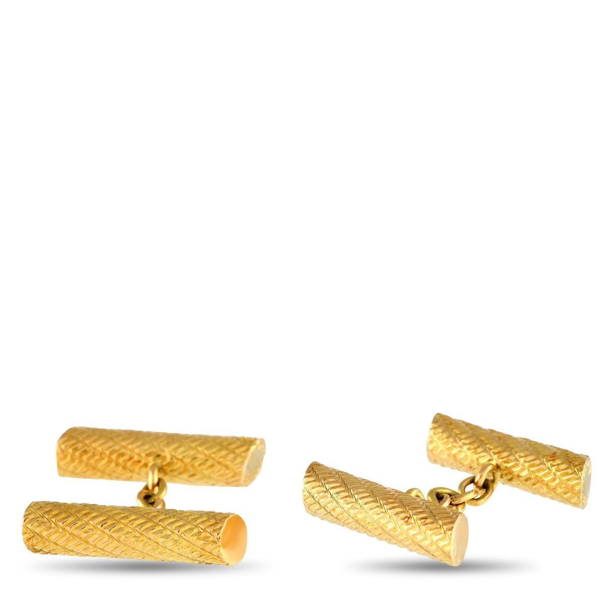 Boucheron 18K Yellow Gold Cufflinks