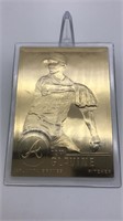 Tom Glavine 22kt Gold Baseball Card Danbury Mint