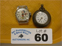 Mickey Mouse Wrist Watch & Other