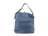 LOEWE Blue Leather Designer Shoulder Bag