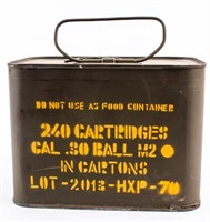 240 30 Cal Cartridges in Metal Carton