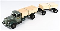 Smith Miller L Mack Lumber Truck w/ Pup Trailer