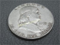 Silver 1951-S Franklin Half Dollar
