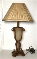 Tuscan Style Composite & Glass Table Lamp