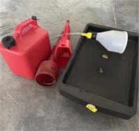 GAS TANK AND OIL PAN