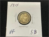 1914 Barber Dime