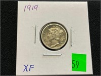 1919 Mercury Dime