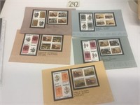 Canada Stamps, 5 sheets