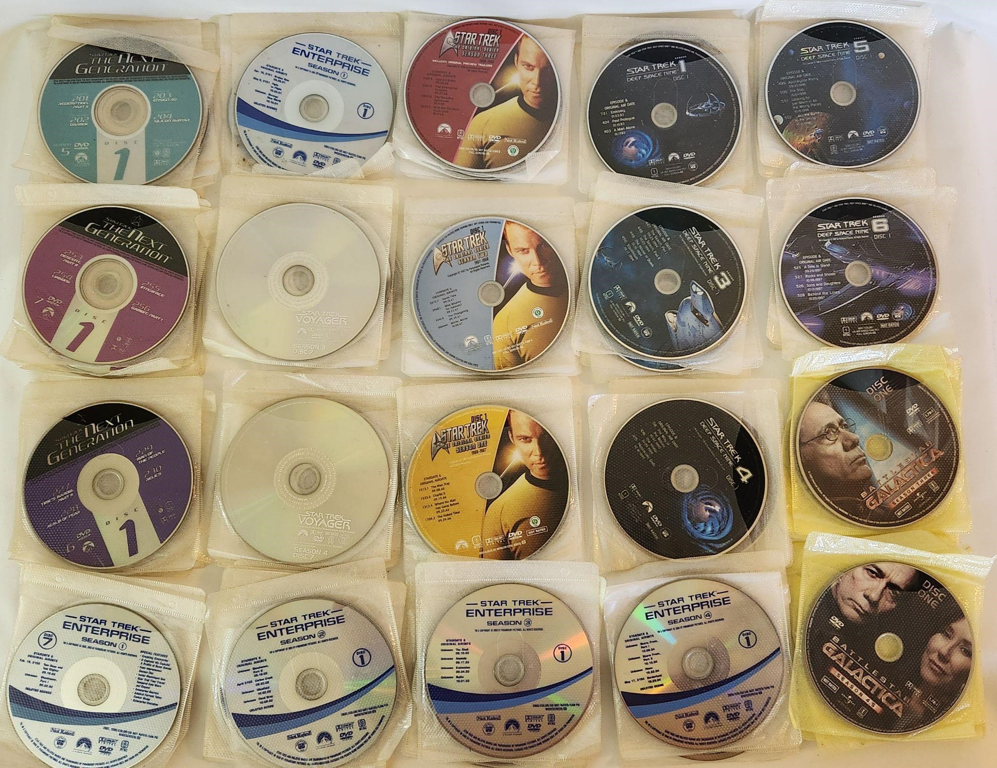 Star Trek DVD Movie Lot & Battle Star Galactica