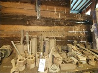 CONTENTS OF LARGE BOLTS & FITTINGS ON SHELF
