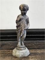 19th Century Lead Statue of Girl