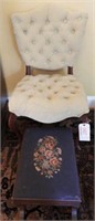 French Provincial style tufted seat and back