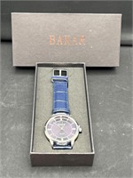 NIB Bakar quartz watch (face covered w plastic)